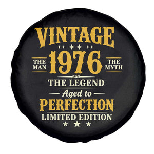 Vintage 1976 Aged to Perfection Spare Tire Cover Limited Edition Retro 50th Birthday TS02 Print Your Wear