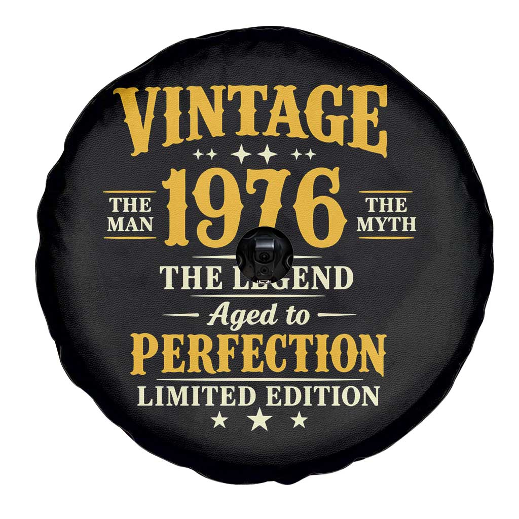 Vintage 1976 Aged to Perfection Spare Tire Cover Limited Edition Retro 50th Birthday TS02 Print Your Wear