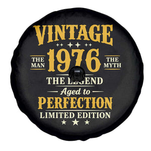 Vintage 1976 Aged to Perfection Spare Tire Cover Limited Edition Retro 50th Birthday TS02 Print Your Wear