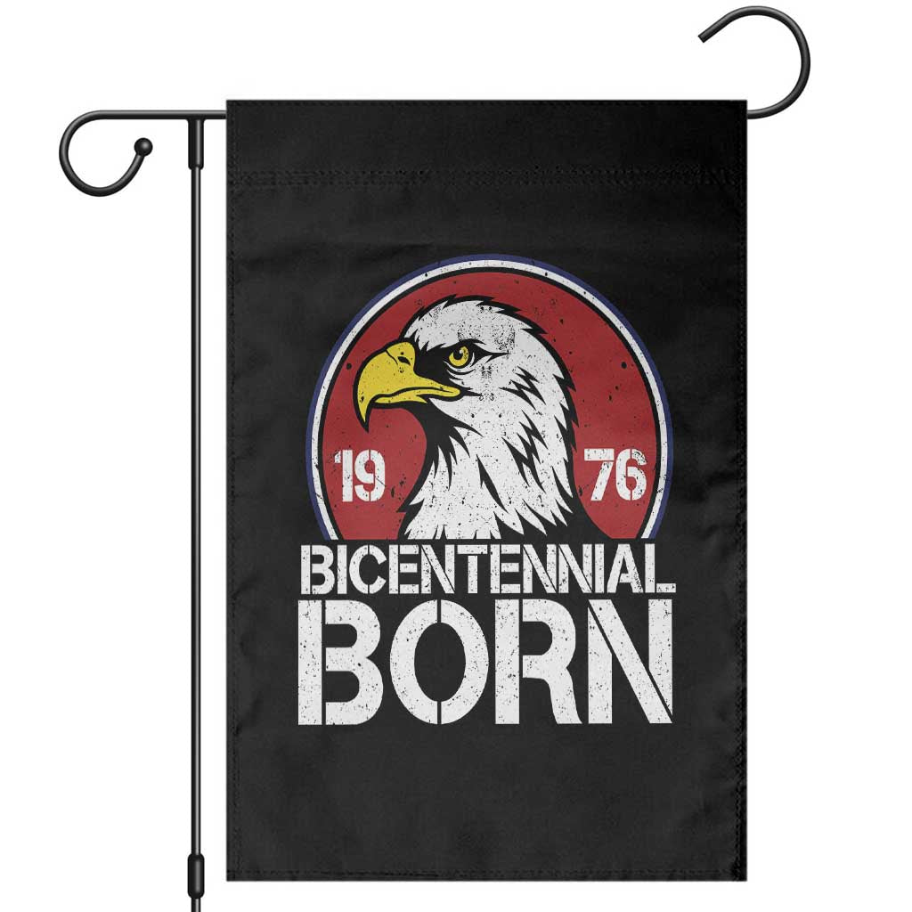 Patriotic Bicentennial Born 1976 Garden Flag American Bald Eagle 50th Birthday TS02 Black Print Your Wear
