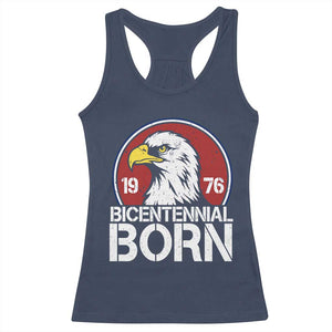 Patriotic Bicentennial Born 1976 Racerback Tank Top American Bald Eagle 50th Birthday