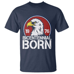Patriotic Bicentennial Born 1976 T Shirt American Bald Eagle 50th Birthday