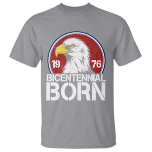 Patriotic Bicentennial Born 1976 T Shirt American Bald Eagle 50th Birthday
