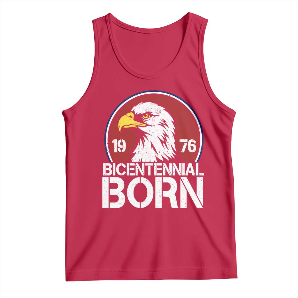Patriotic Bicentennial Born 1976 Tank Top American Bald Eagle 50th Birthday
