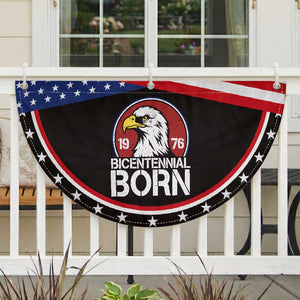 Bicentennial Born 1976 Patriotic Fan Flag American Bald Eagle 50th Birthday