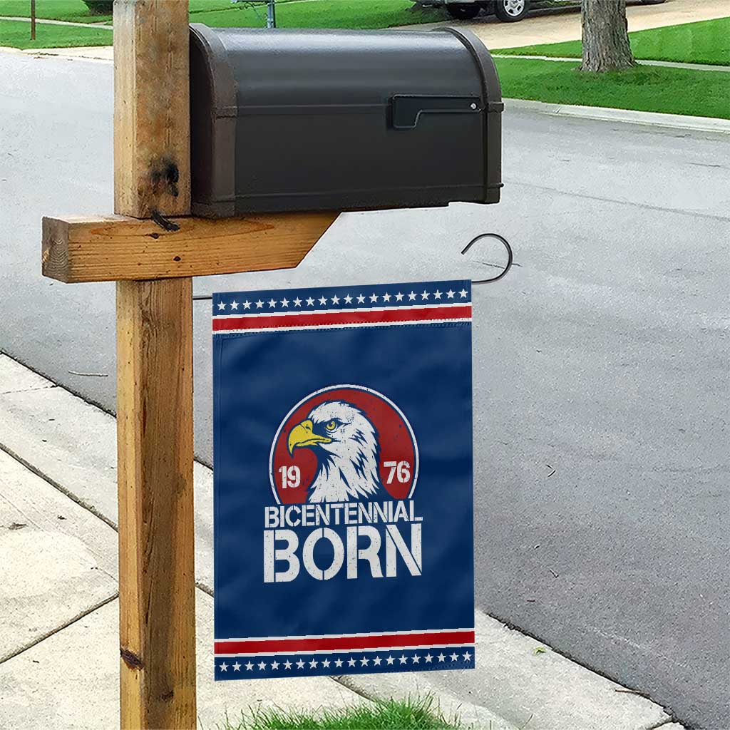 Bicentennial Born 1976 Patriotic Garden Flag American Bald Eagle 50th Birthday