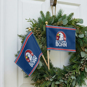 Bicentennial Born 1976 Patriotic Handheld Flag American Bald Eagle 50th Birthday