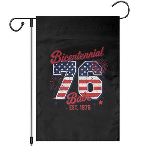 Retro Bicentennial Babe Est 1976 Garden Flag 4th of July 50th Birthday Gift TS02 Black Print Your Wear