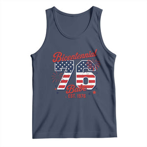 Retro Bicentennial Babe Est 1976 Tank Top 4th of July 50th Birthday Gift