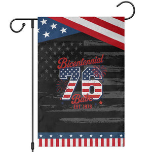 Retro Bicentennial Babe Est 1976 Patriotic Garden Flag 4th of July 50th Birthday Gift