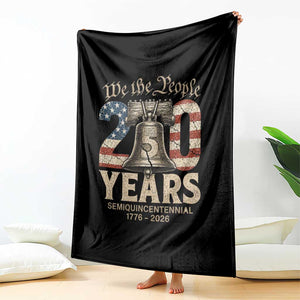 We The People 250 Years Liberty Bell Patriotic Throw Blanket American Semi-Quincentennial TS02 Print Your Wear