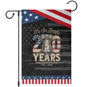 We The People 250 Years Liberty Bell Patriotic Garden Flag American Semi-Quincentennial