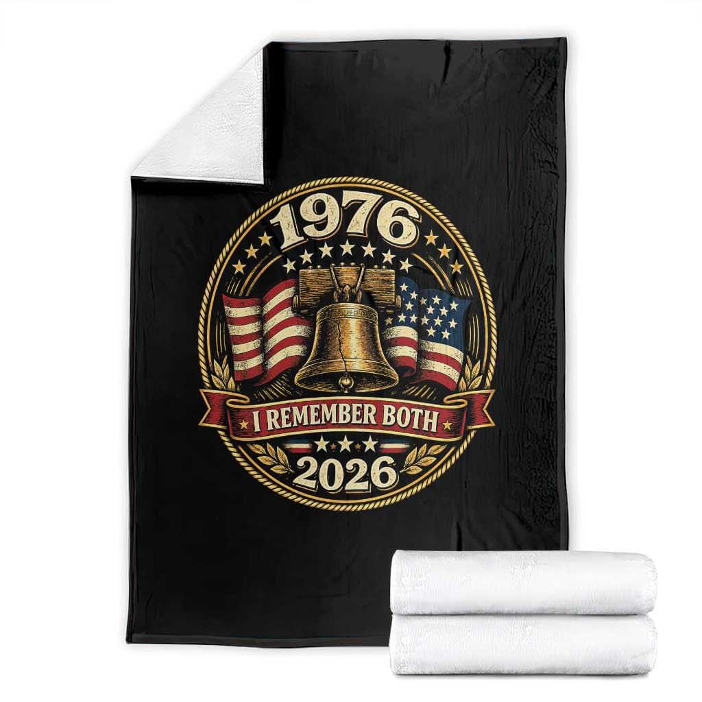 Bicentennial Born 1976 Liberty Bell Throw Blanket America 250th Anniversary 50th Birthday