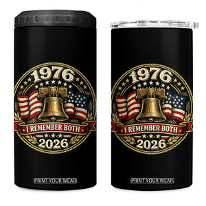 Bicentennial Born 1976 Liberty Bell 4 in 1 Can Cooler Tumbler America 250th Anniversary 50th Birthday TS02 One Size: 16 oz Black Print Your Wear