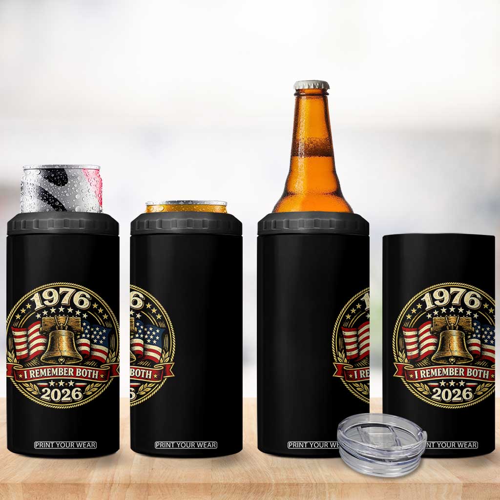 Bicentennial Born 1976 Liberty Bell 4 in 1 Can Cooler Tumbler America 250th Anniversary 50th Birthday TS02 Print Your Wear
