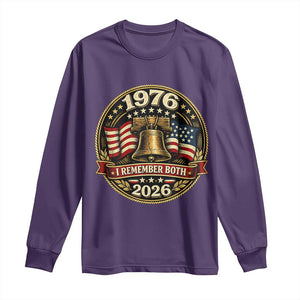 Bicentennial Born 1976 Liberty Bell Long Sleeve Shirt America 250th Anniversary 50th Birthday TS02 Purple Print Your Wear