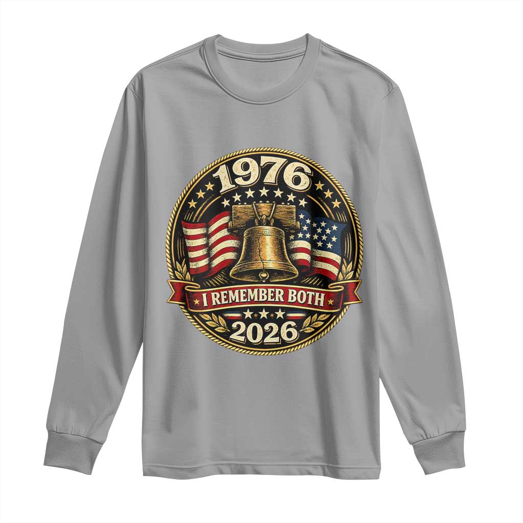 Bicentennial Born 1976 Liberty Bell Long Sleeve Shirt America 250th Anniversary 50th Birthday TS02 Sport Gray Print Your Wear