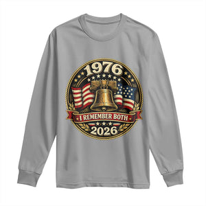 Bicentennial Born 1976 Liberty Bell Long Sleeve Shirt America 250th Anniversary 50th Birthday TS02 Sport Gray Print Your Wear