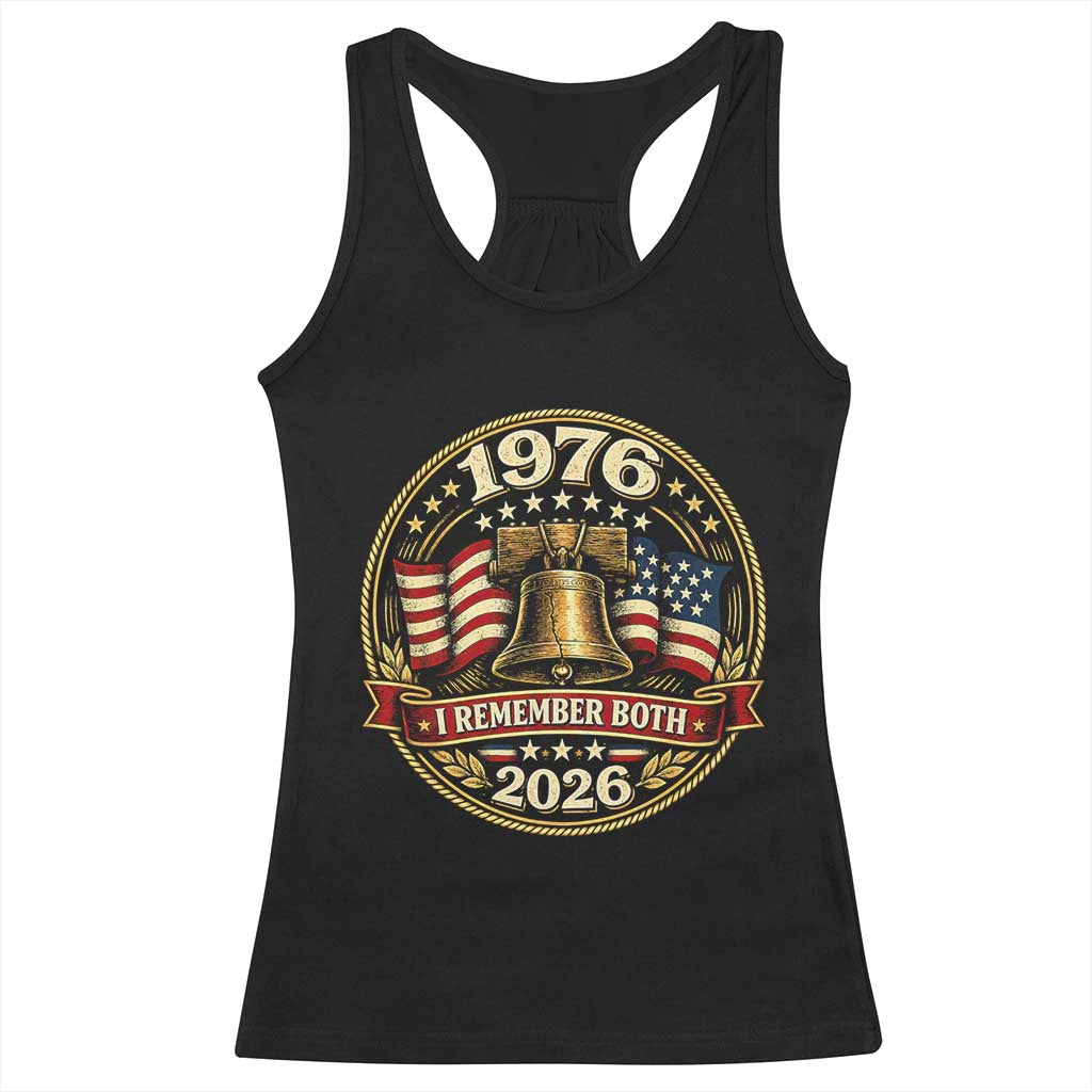 Bicentennial Born 1976 Liberty Bell Racerback Tank Top America 250th Anniversary 50th Birthday TS02 Black Print Your Wear