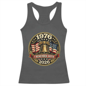 Bicentennial Born 1976 Liberty Bell Racerback Tank Top America 250th Anniversary 50th Birthday TS02 Dark Heather Print Your Wear