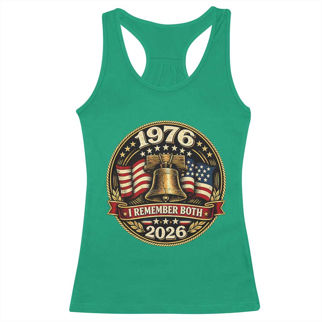 Bicentennial Born 1976 Liberty Bell Racerback Tank Top America 250th Anniversary 50th Birthday TS02 Irish Green Print Your Wear