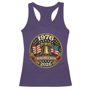 Bicentennial Born 1976 Liberty Bell Racerback Tank Top America 250th Anniversary 50th Birthday TS02 Purple Print Your Wear