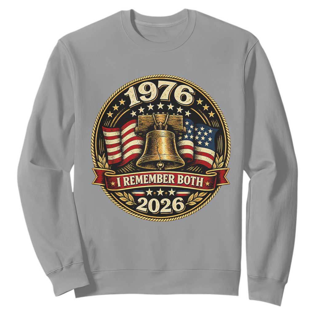 Bicentennial Born 1976 Liberty Bell Sweatshirt America 250th Anniversary 50th Birthday TS02 Sport Gray Print Your Wear