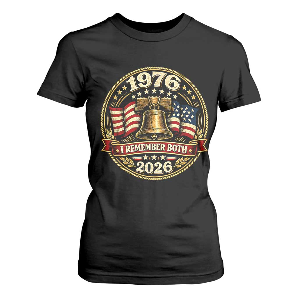 Bicentennial Born 1976 Liberty Bell T Shirt For Women America 250th Anniversary 50th Birthday TS02 Black Print Your Wear