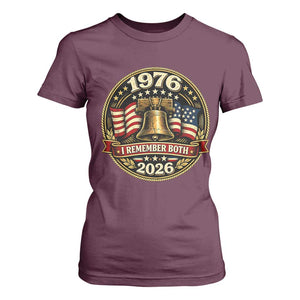 Bicentennial Born 1976 Liberty Bell T Shirt For Women America 250th Anniversary 50th Birthday TS02 Maroon Print Your Wear