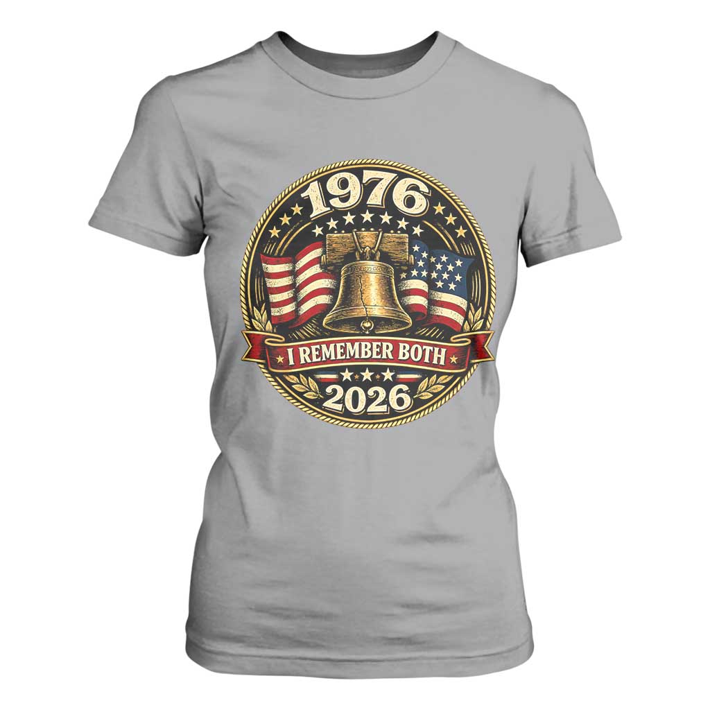 Bicentennial Born 1976 Liberty Bell T Shirt For Women America 250th Anniversary 50th Birthday TS02 Sport Gray Print Your Wear