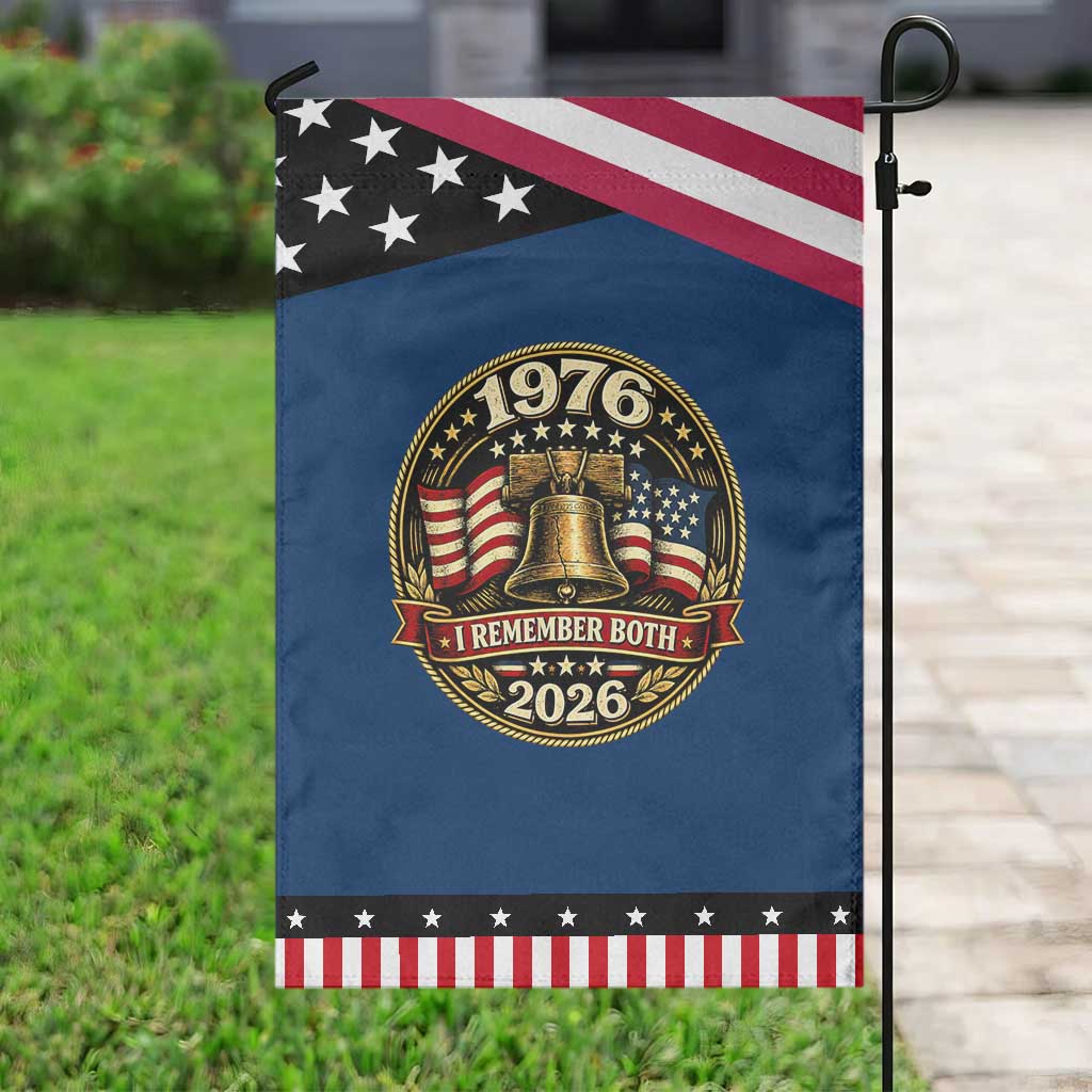 Bicentennial Born 1976 Liberty Bell Patriotic Garden Flag America 250th Anniversary 50th Birthday