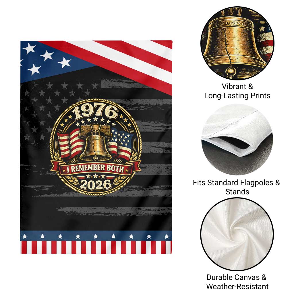 Bicentennial Born 1976 Liberty Bell Patriotic Garden Flag America 250th Anniversary 50th Birthday