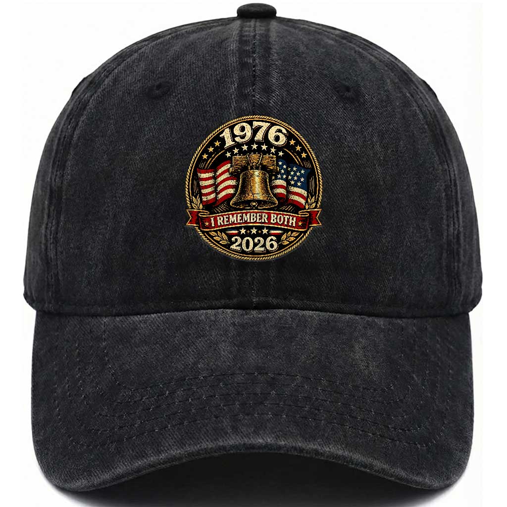 Bicentennial Born 1976 Liberty Bell Washed Cotton Baseball Cap America 250th Anniversary 50th Birthday TS02 Print Your Wear