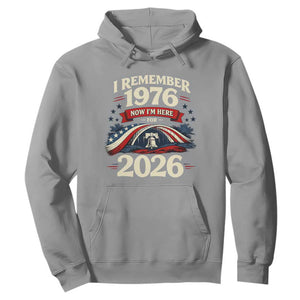 I Remember 1976 Now Im Here For 2026 Hoodie Liberty Bell 50th Birthday TS02 Sport Gray Print Your Wear