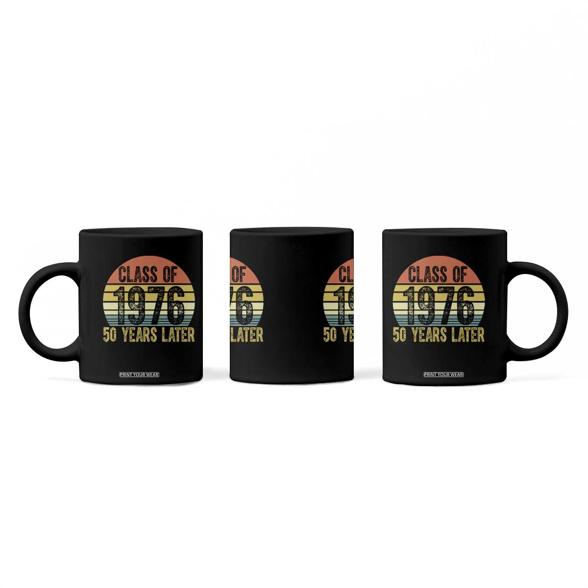 Class of 1976 50 Years Later Coffee Mug Retro Sunset Graduation Birthday 50th Milestone TS02 Print Your Wear