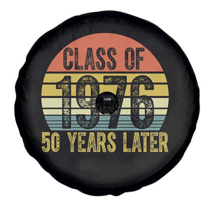 Class of 1976 50 Years Later Spare Tire Cover Retro Sunset Graduation Birthday 50th Milestone TS02 Print Your Wear