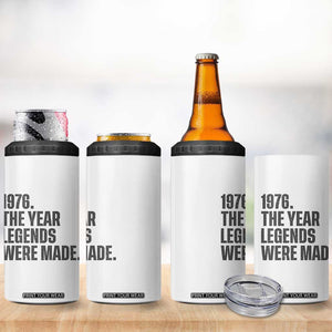 1976 The Year Legends Were Made 4 in 1 Can Cooler Tumbler Minimalist Retro 50th Birthday TS02 Print Your Wear