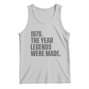 1976 The Year Legends Were Made Tank Top Minimalist Retro 50th Birthday TS02 Ash Print Your Wear