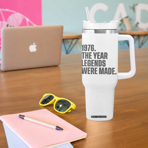 1976 The Year Legends Were Made Tumbler With Handle Minimalist Retro 50th Birthday TS02 Print Your Wear