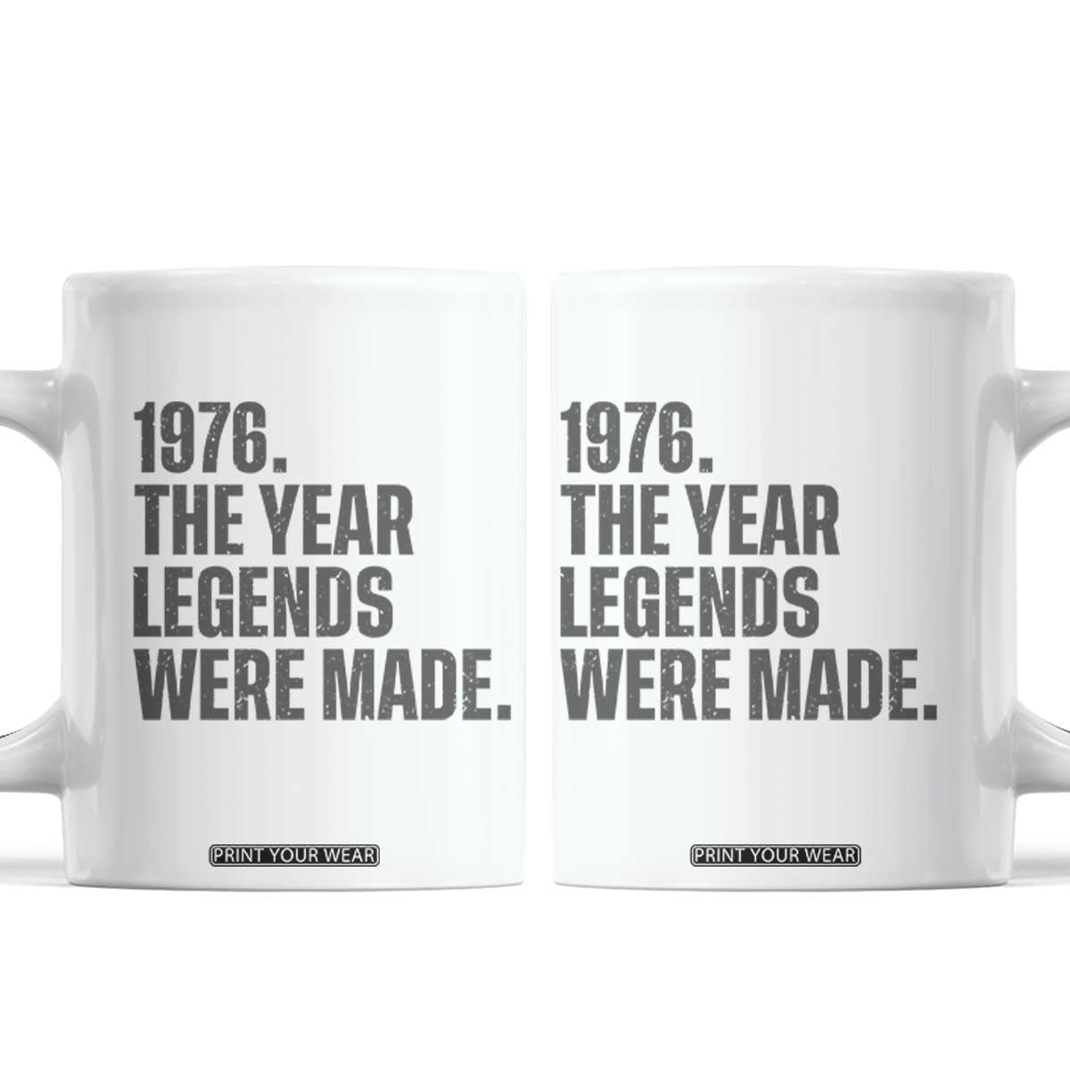 1976 The Year Legends Were Made Coffee Mug Minimalist Retro 50th Birthday