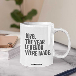 1976 The Year Legends Were Made Coffee Mug Minimalist Retro 50th Birthday TS02 Print Your Wear