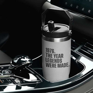 1976 The Year Legends Were Made Flip Straw Tumbler Minimalist Retro 50th Birthday TS02 Print Your Wear