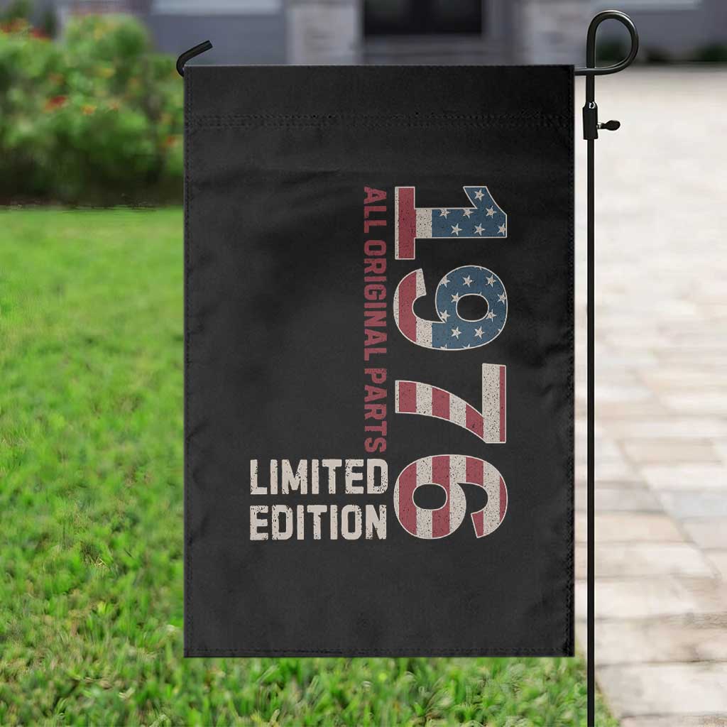 Vintage 1976 All Original Parts Garden Flag Patriotic US Flag 50th Birthday Gift TS02 Print Your Wear