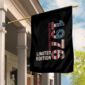 Vintage 1976 All Original Parts Garden Flag Patriotic US Flag 50th Birthday Gift TS02 Print Your Wear