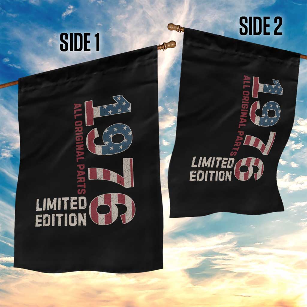 Vintage 1976 All Original Parts Garden Flag Patriotic US Flag 50th Birthday Gift TS02 Print Your Wear