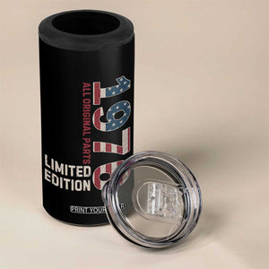 Vintage 1976 All Original Parts 4 in 1 Can Cooler Tumbler Patriotic US Flag 50th Birthday Gift TS02 Print Your Wear