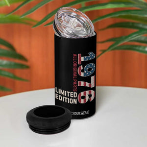 Vintage 1976 All Original Parts 4 in 1 Can Cooler Tumbler Patriotic US Flag 50th Birthday Gift TS02 Print Your Wear