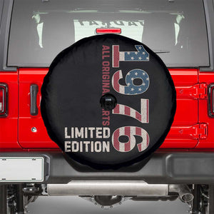 Vintage 1976 All Original Parts Spare Tire Cover Patriotic US Flag 50th Birthday Gift