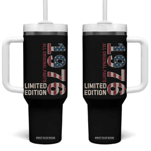 Vintage 1976 All Original Parts Tumbler With Handle Patriotic US Flag 50th Birthday Gift TS02 One Size: 40 oz Black Print Your Wear