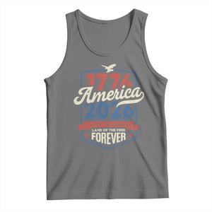 America 250th Anniversary 1776 to 2026 Tank Top Land Of The Free Patriotic Gift TS02 Black Heather Print Your Wear
